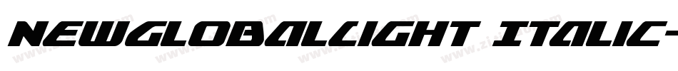 NewGlobalLight Italic字体转换